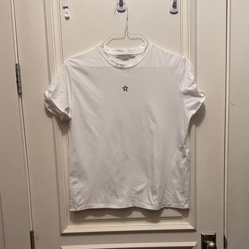 Stella McCartney White Star Accent T-Shirt